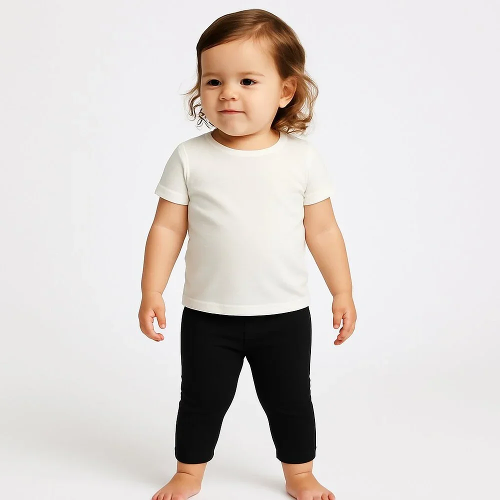 3/$20 Bundle •The Children’s Place 2pk Baby Leggings Cotton Knit Black capris 2T